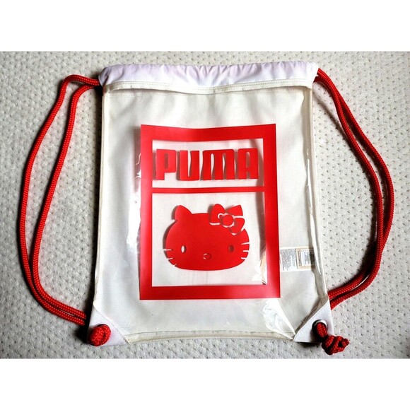 puma Handbags - Sanrio x Puma Hello Kitty Transparent Clear Gym Sack backpack EUC